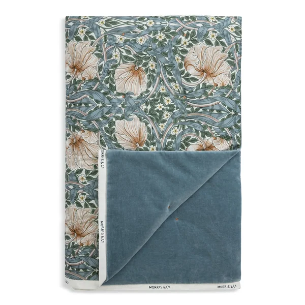 Habitat Morris & Co. Pimpernel Quilted Throw-Blue -200x150cm