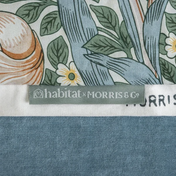 Habitat Morris & Co. Pimpernel Quilted Throw-Blue -200x150cm
