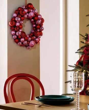 Habitat Multicolour Bauble Christmas Wreath