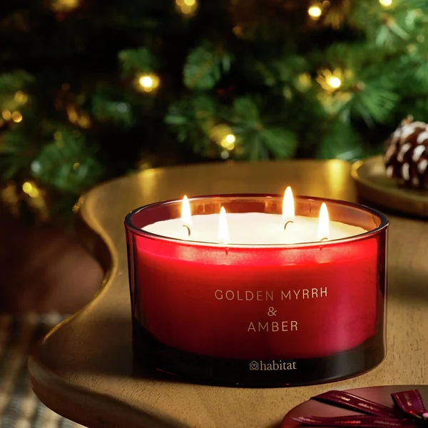 Habitat Multiwick Candle - Golden Myrrh & Amber