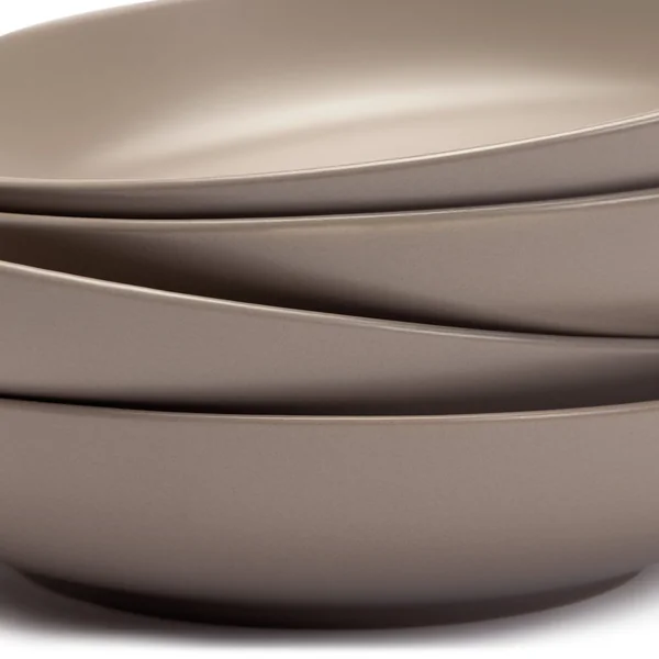 Habitat Mushroom 4 Piece Stoneware Pasta Bowl