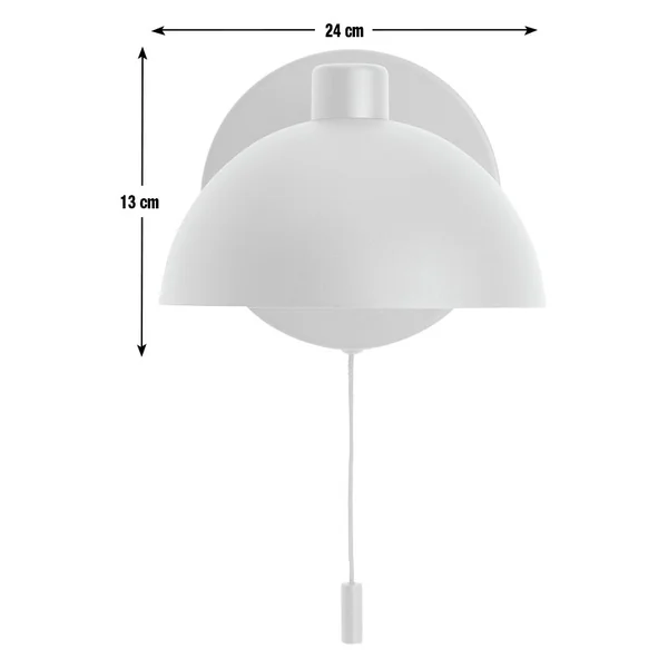 Habitat Mushroom Steel Wall Light - Black