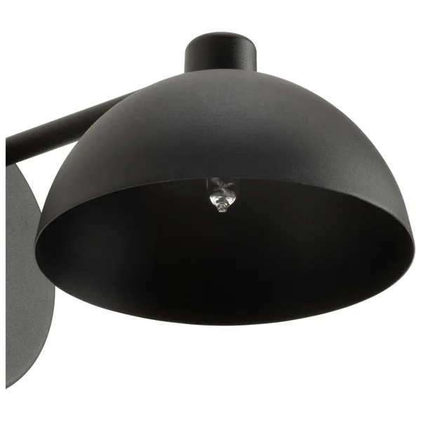 Habitat Mushroom Steel Wall Light - Black