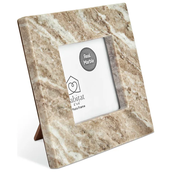 Habitat Natural Marble Picture Frame - 4x4"