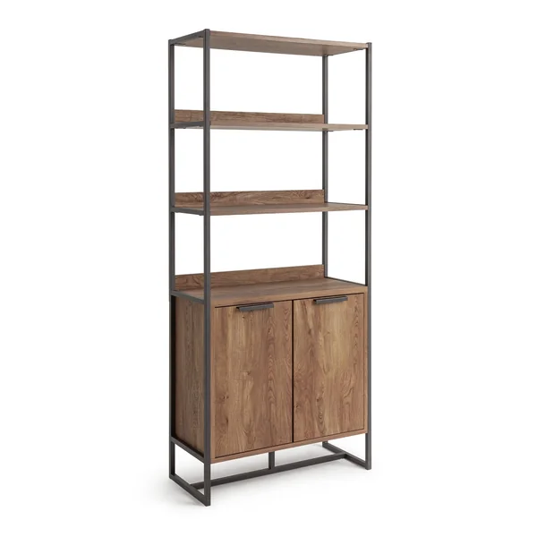 Habitat Nomad 2 Door Display Cabinet - Oak