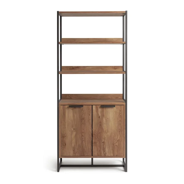 Habitat Nomad 2 Door Display Cabinet - Oak