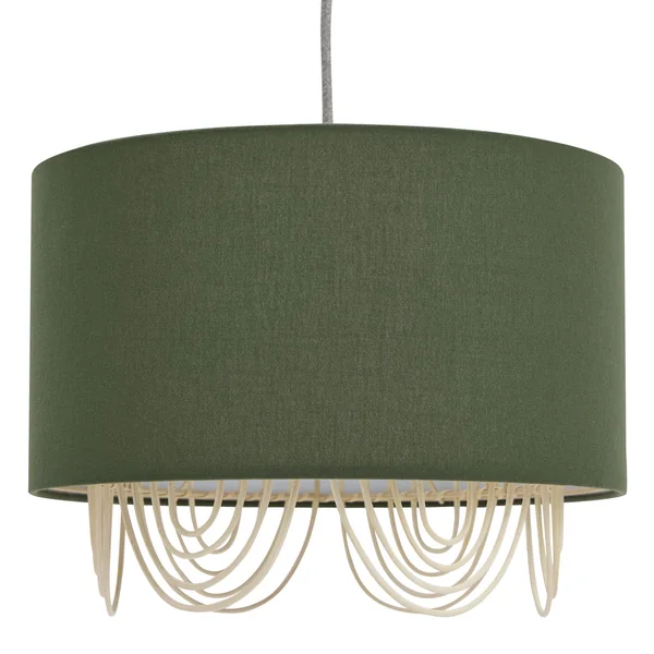 Habitat Olive Two Tier Scallop Easy Fit Lampshade - 35cm