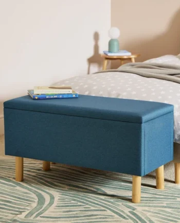 Habitat Olivia Large Ottoman Storage Box - Blue