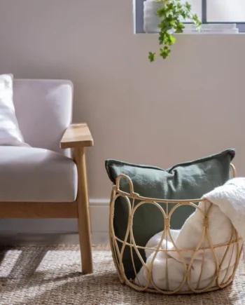 Habitat Open Weave Blanket Storage Basket - Natural