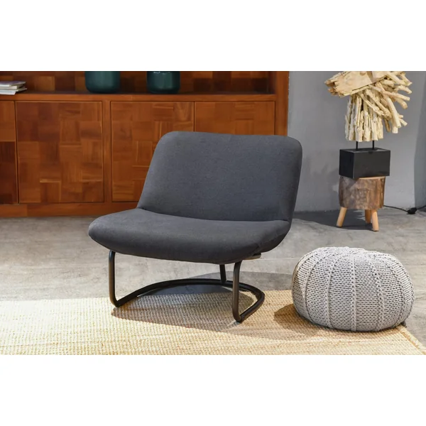 Habitat Oskar Fabric Accent Chair - Grey