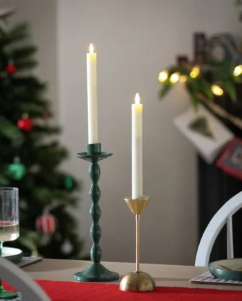 Habitat Pack of 2 LED Wax Taper Candles