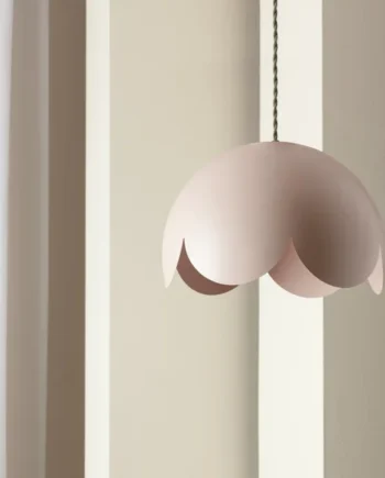 Habitat Pink Scallop Metal Easy Fit Lampshade - 30cm