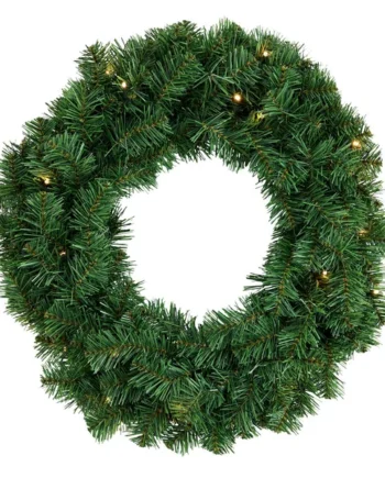 Habitat Pre Lit Green Christmas Wreath