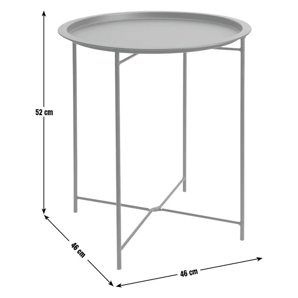 Habitat Pula Folding Metal Garden Side Table - Green