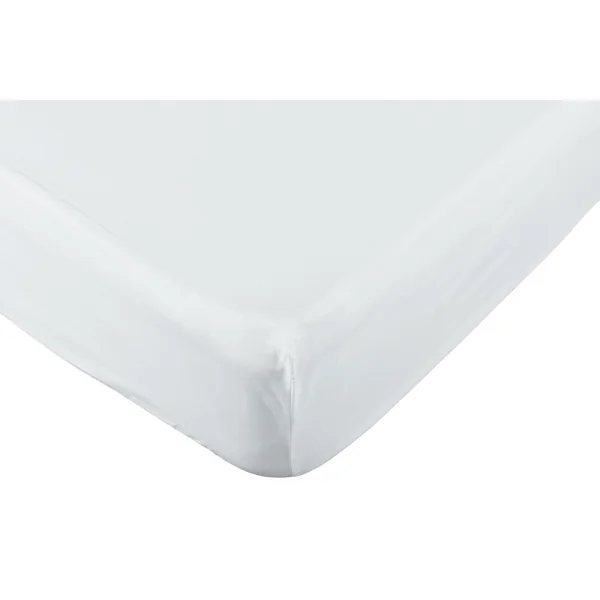 Habitat Pure Cotton 200TC White Fitted Sheet - Single