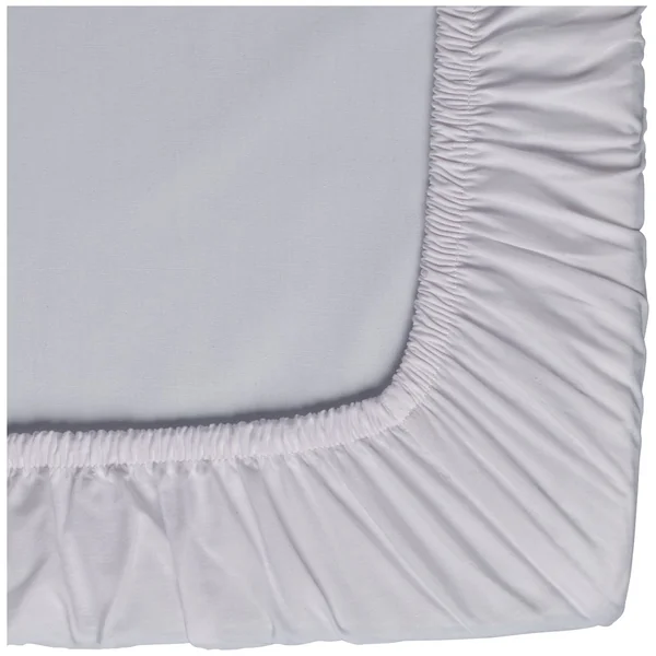Habitat Pure Cotton 200TC White Fitted Sheet - Single