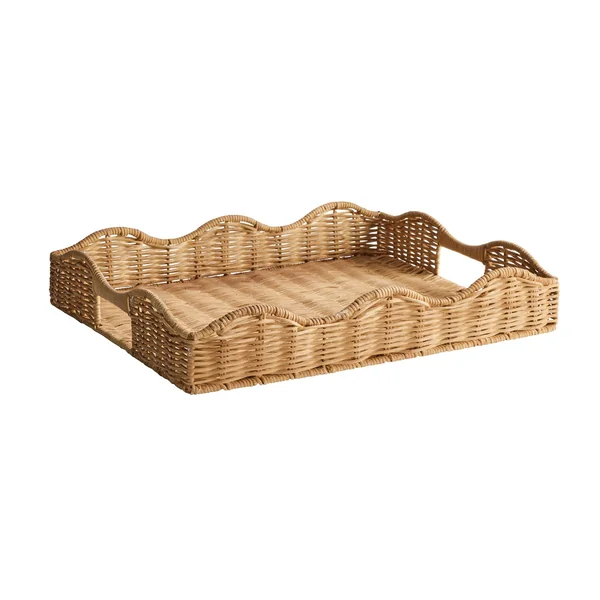 Habitat Rattan Coffee Table Tray - Natural
