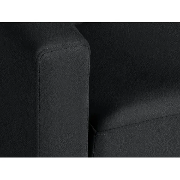 Habitat Reagan Right Hand Faux Leather Storage Sofa Bed - Black