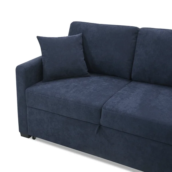 Habitat Reagan Right Hand Storage Chaise Sofa Bed - Navy