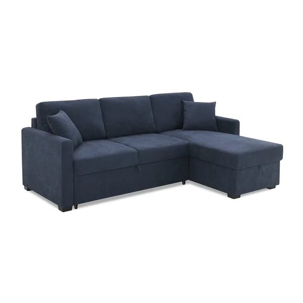 Habitat Reagan Right Hand Storage Chaise Sofa Bed - Navy