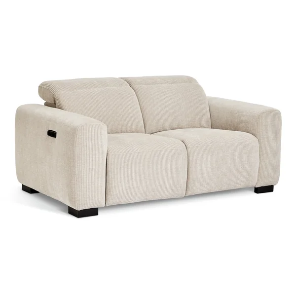 Habitat Reggie Fabric 3 Seater Recliner Sofa - Beige