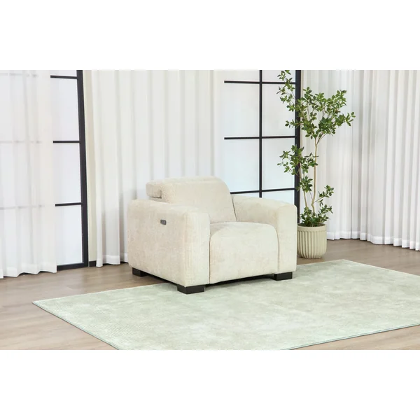 Habitat Reggie Fabric Recliner Chair - Beige