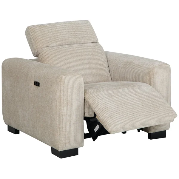 Habitat Reggie Fabric Recliner Chair - Beige