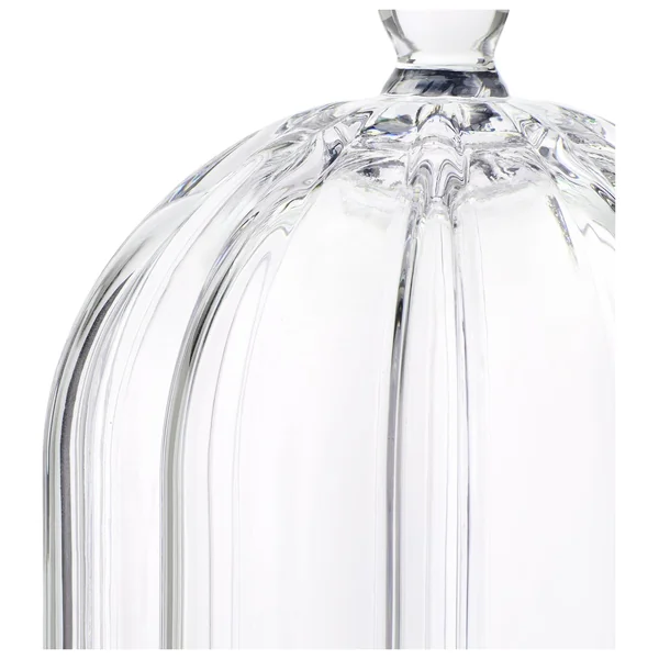 Habitat Ribbed Glass Cloche - Clear