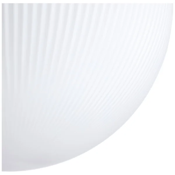 Habitat Ribbed Opal Glass Globe Ceiling Light - White