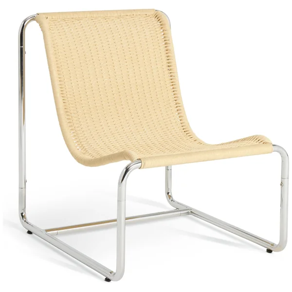 Habitat Ronan Chair & Footstool - Natural
