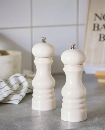 Habitat Salt and Pepper Mill Set - Cream