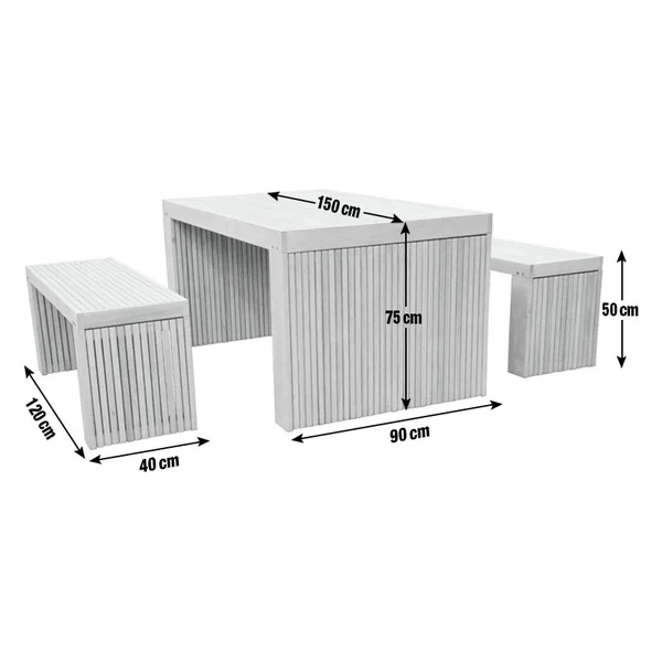 Habitat Samoa 4 Seater Eucalyptus Patio Set - Natural