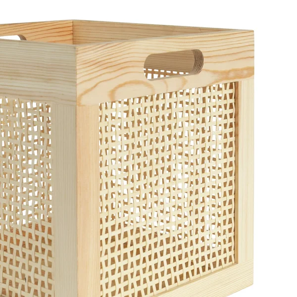 Habitat Set of 2 Rattan Square Boxes - Natural