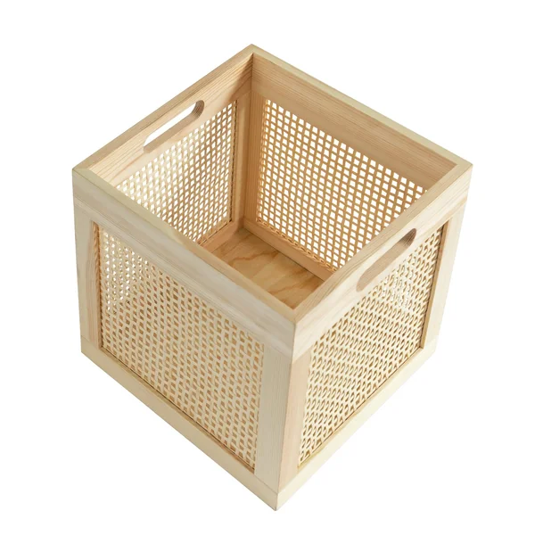 Habitat Set of 2 Rattan Square Boxes - Natural