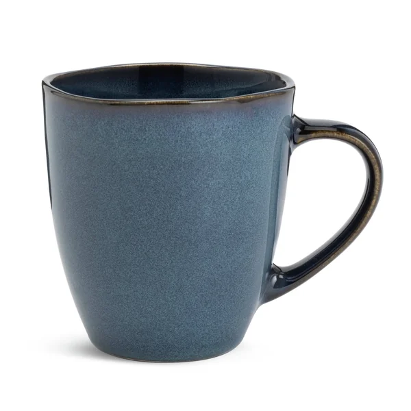 Habitat Set of 4 Reactive Stoneware Mugs - Navy