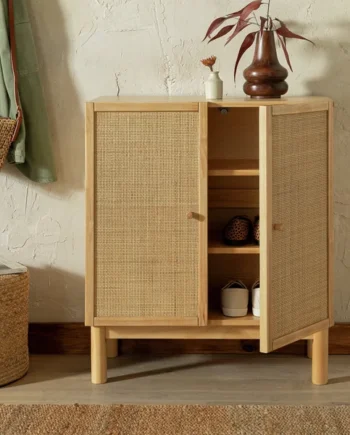 Habitat Simone 2 Door Shoe Storage Cabinet - Oak