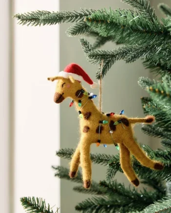 Habitat Single Giraffe in Lights Christmas Hanging Ornament