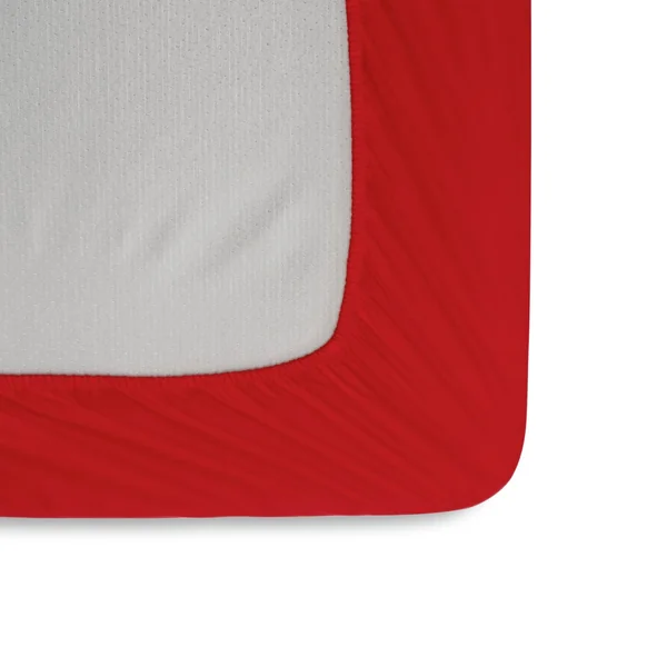 Habitat Soft and Cosy Brushed Cotton Red Fitted Sheet - Sin