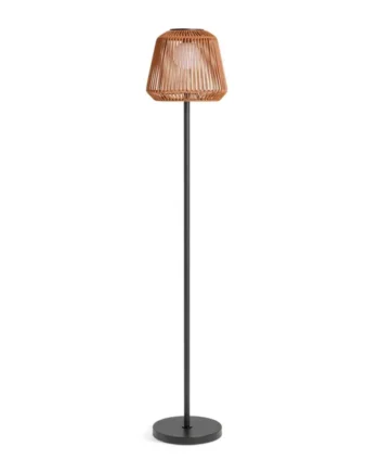 Habitat Solar Rattan Floor Lamp