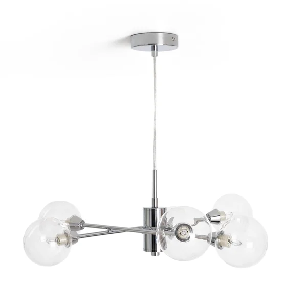 Habitat Sputnik Glass 6 Light Pendant Light - Chrome