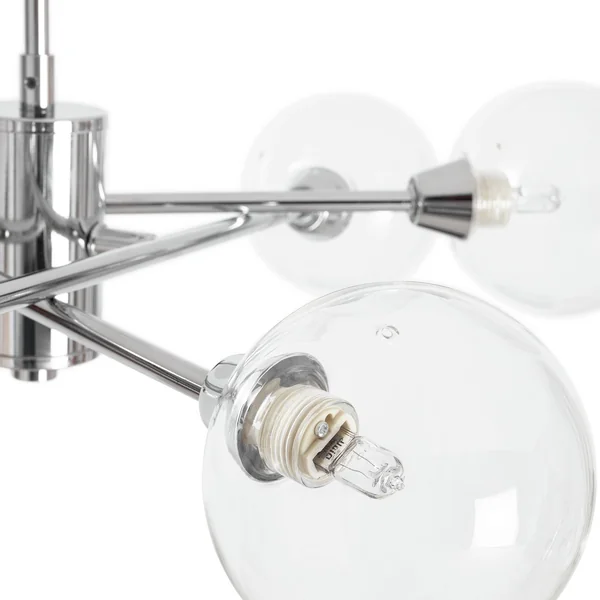 Habitat Sputnik Glass 6 Light Pendant Light - Chrome