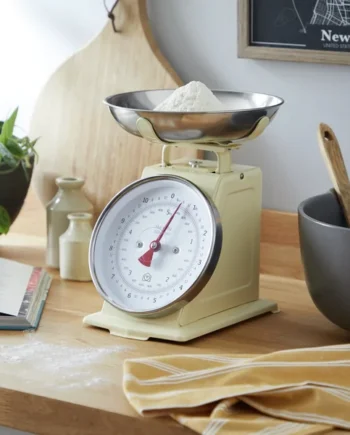 Habitat Stainless Steel Mechanical Kitchen Scale - Cream