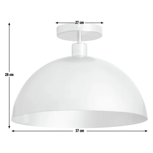 Habitat Steel Mushroom Flush Ceiling Light - Brushed Brass