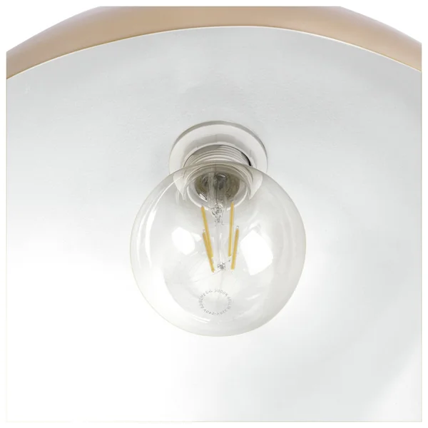 Habitat Steel Mushroom Flush Ceiling Light - Brushed Brass