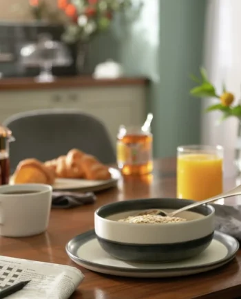 Habitat Stripe 12 Piece Stoneware Dinner Set - Multicoloured