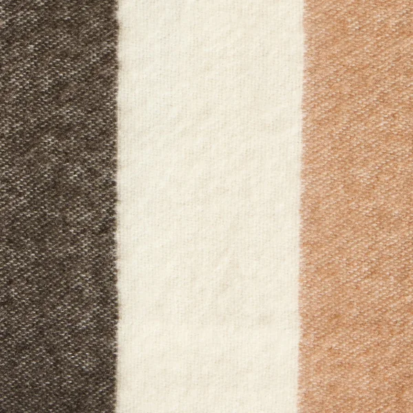 Habitat Striped Faux Mohair Throw - Neutral - 125x150cm