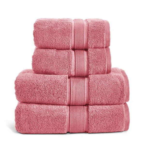 Habitat Supersoft 4 Piece Towel Bale - Rose