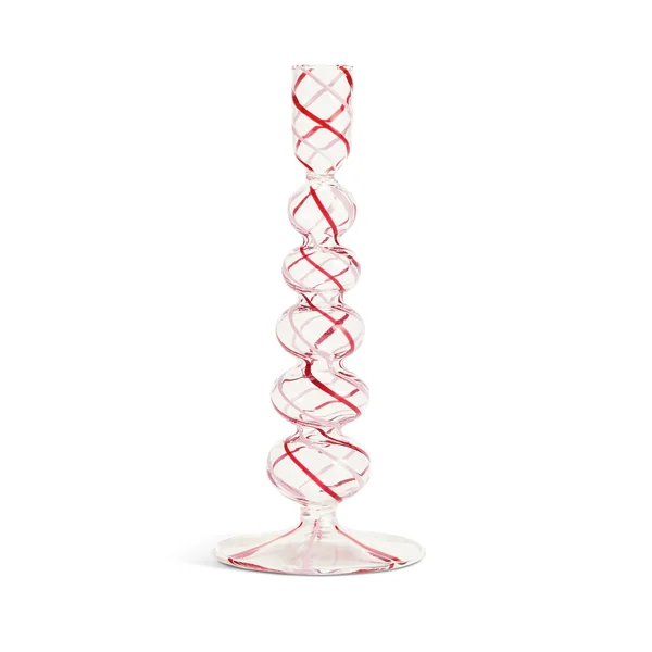 Habitat Swirled Glass Large Candle Stick