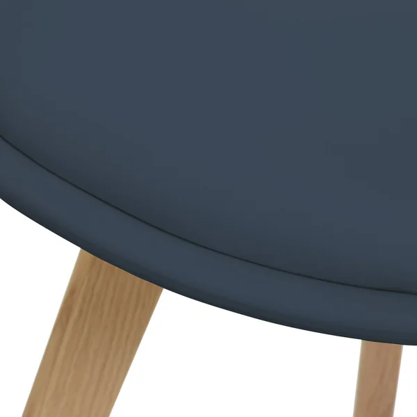 Habitat Sylas Extending White Dining Table & 6 Blue Chairs