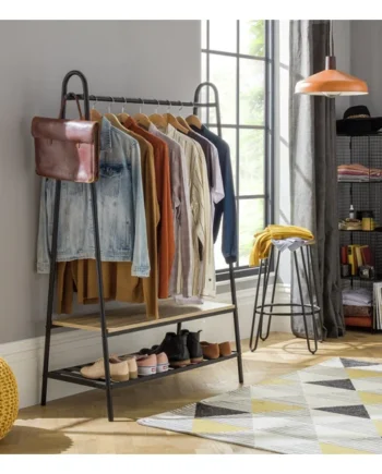 Habitat Turner Clothes Rail with Shoe Rack - Black